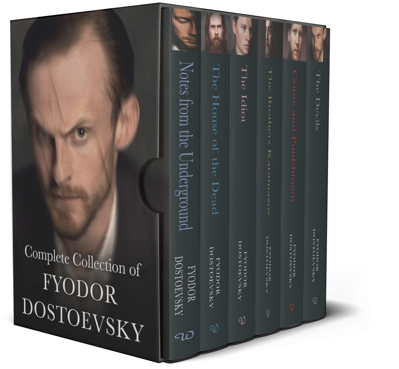 Complete Collection of Fyodor Dostoevsky 6 Books Box Set(Notes From The Underground, Crime and Punishment, The Brothers Karamazov, The Devils, The Idiot & The House of the Dead