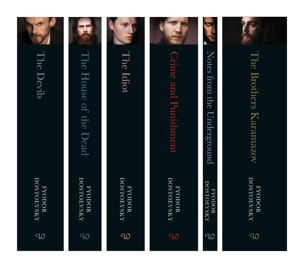 Complete Collection of Fyodor Dostoevsky 6 Books Box Set(Notes From The Underground, Crime and Punishment, The Brothers Karamazov, The Devils, The Idiot & The House of the Dead