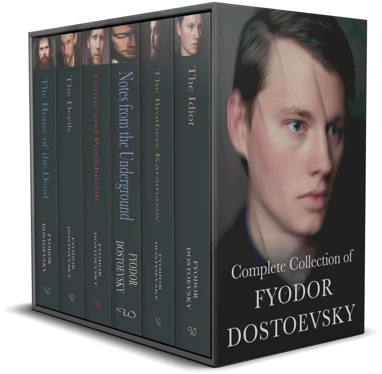 Complete Collection of Fyodor Dostoevsky 6 Books Box Set(Notes From The Underground, Crime and Punishment, The Brothers Karamazov, The Devils, The Idiot & The House of the Dead