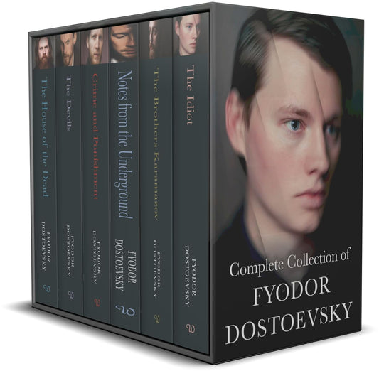 Complete Collection of Fyodor Dostoevsky 6 Books Box Set(Notes From The Underground, Crime and Punishment, The Brothers Karamazov, The Devils, The Idiot & The House of the Dead