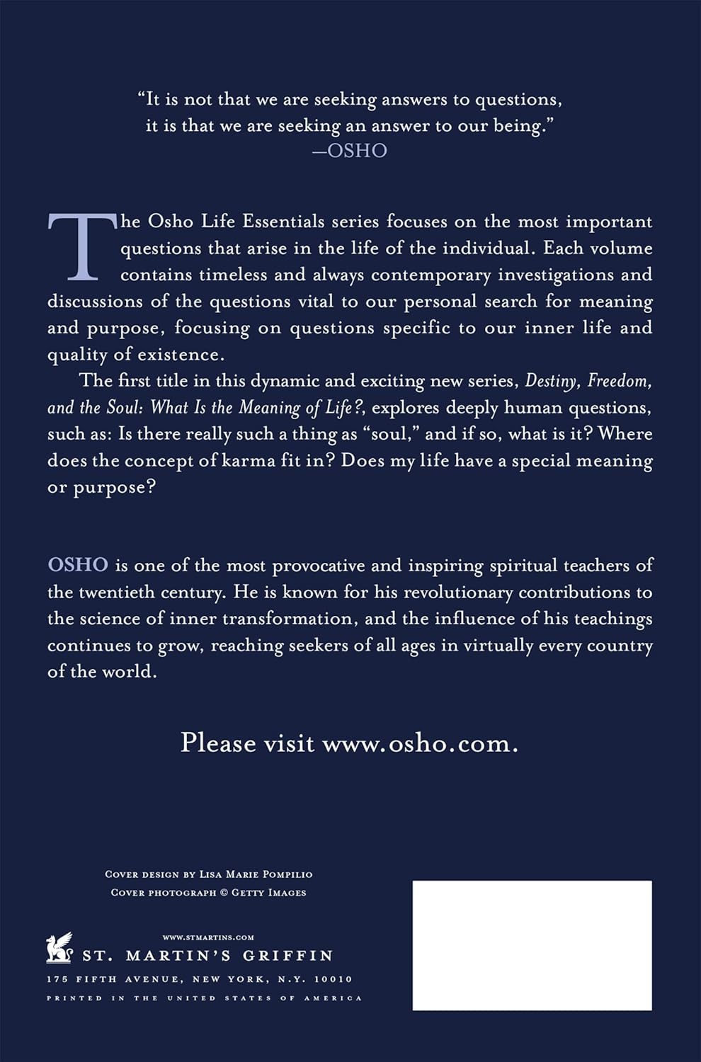Destiny, Freedom and the Soul OSHO ENGLISH BOOK