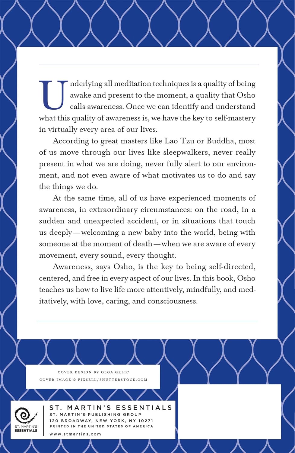 Awareness: The Key to Living in Balance (Osho Insights for a New Way of Living)OSHO ENGLISH BOOK
