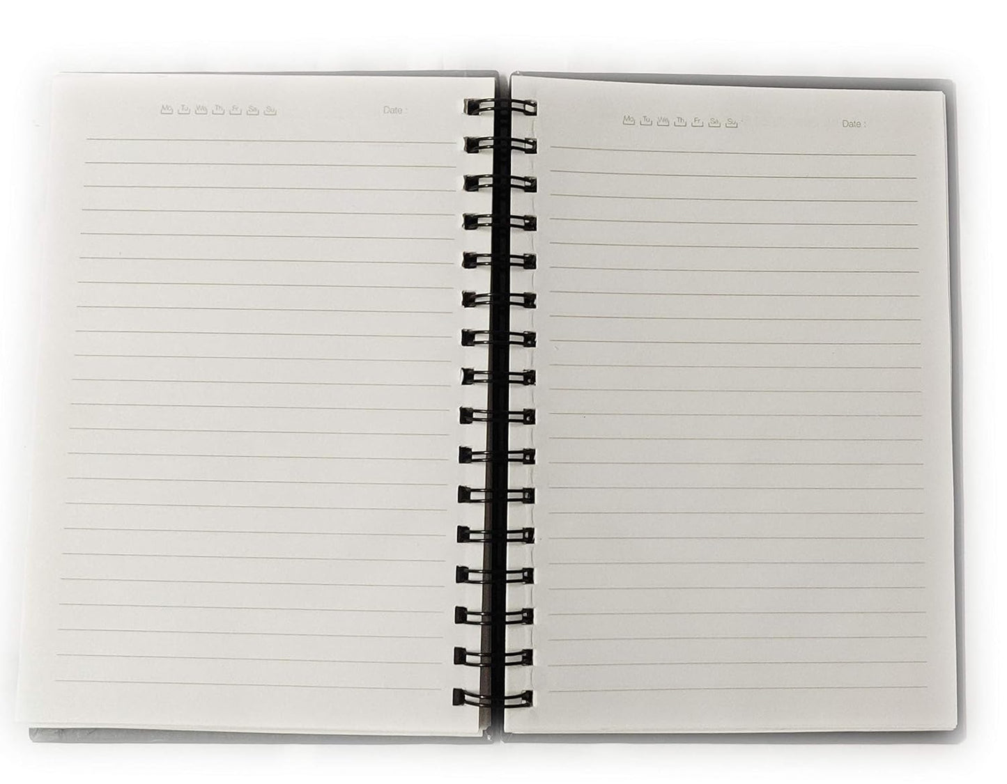 AccuPrints wiro Hard bound Size -A5 (6 by 9 inch) Notebook Diary Ruled 200 pages-Notebook Diary (Multicolor)