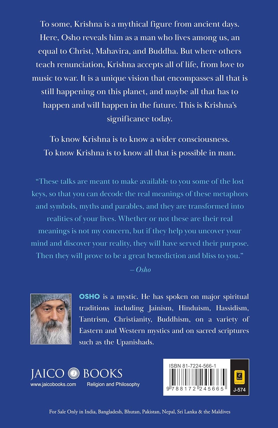Krishna: The Man & His Philosophy ENGLISH OSHO BOOK