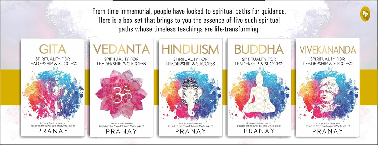 Spirituality For Leadership & Success (Box-Set of 5 Books): Gita, Vedanta, Hinduism, Buddha, Vivekananda english book