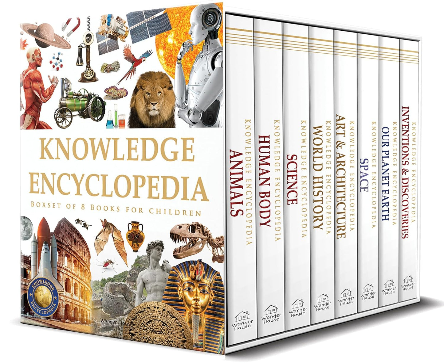 Knowledge Encyclopaedia Boxed Set 8 Paperback Books For Kids Age Group 10+