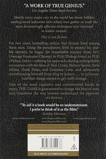The Game Paperback – Neil Strauss English book